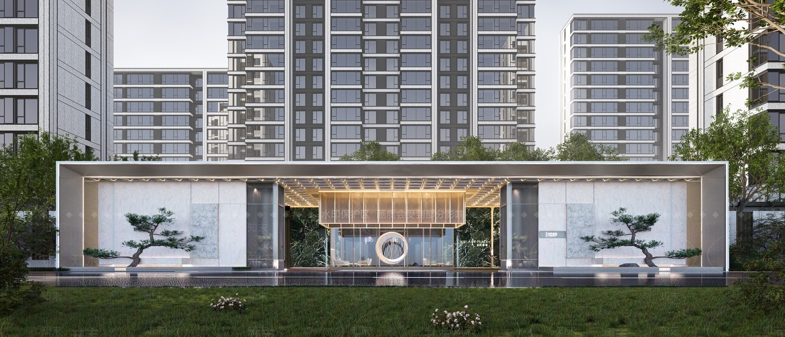 现代小区建筑SU模型下载【ID:1203771100】