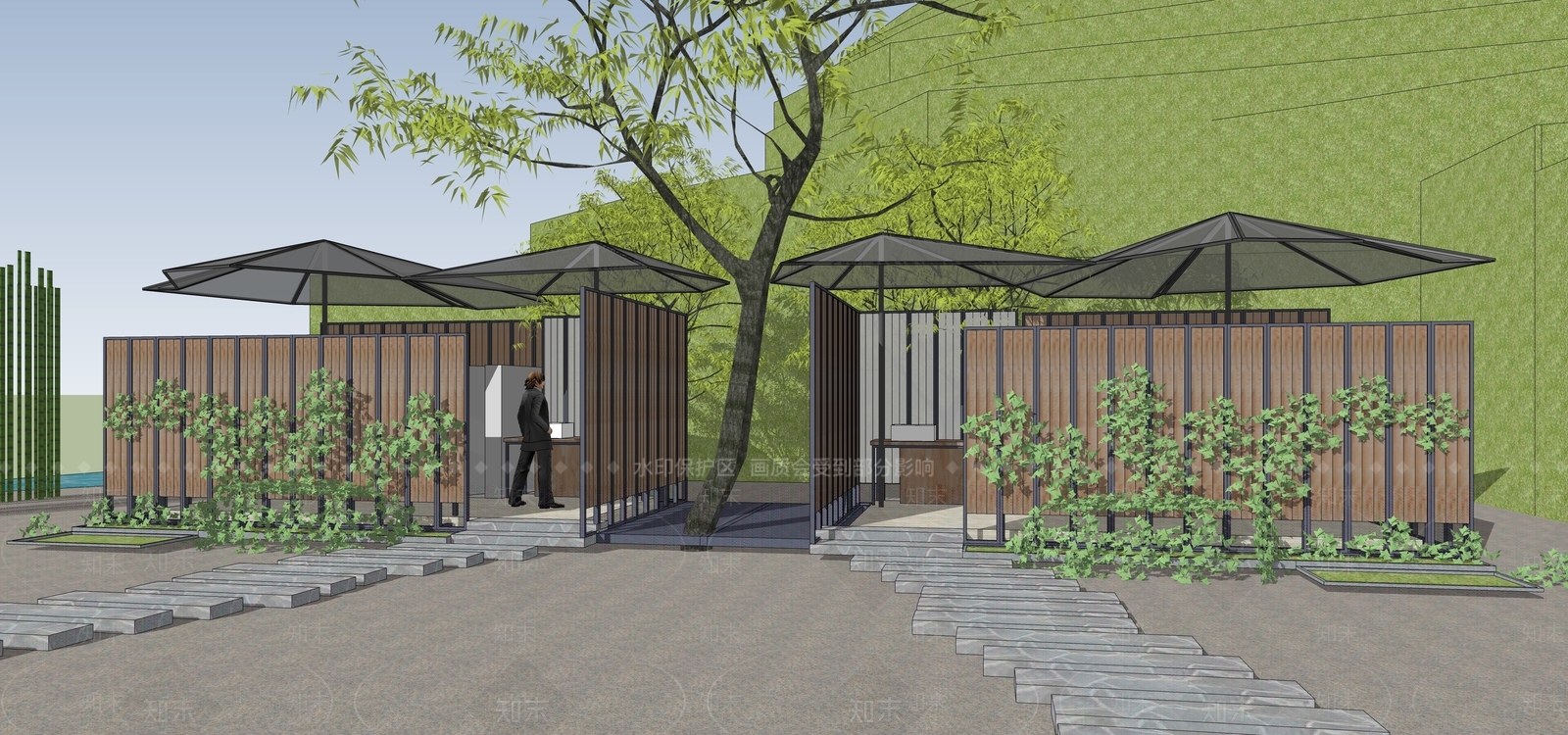现代极简其他公共建筑SU模型下载【ID:1203659141】