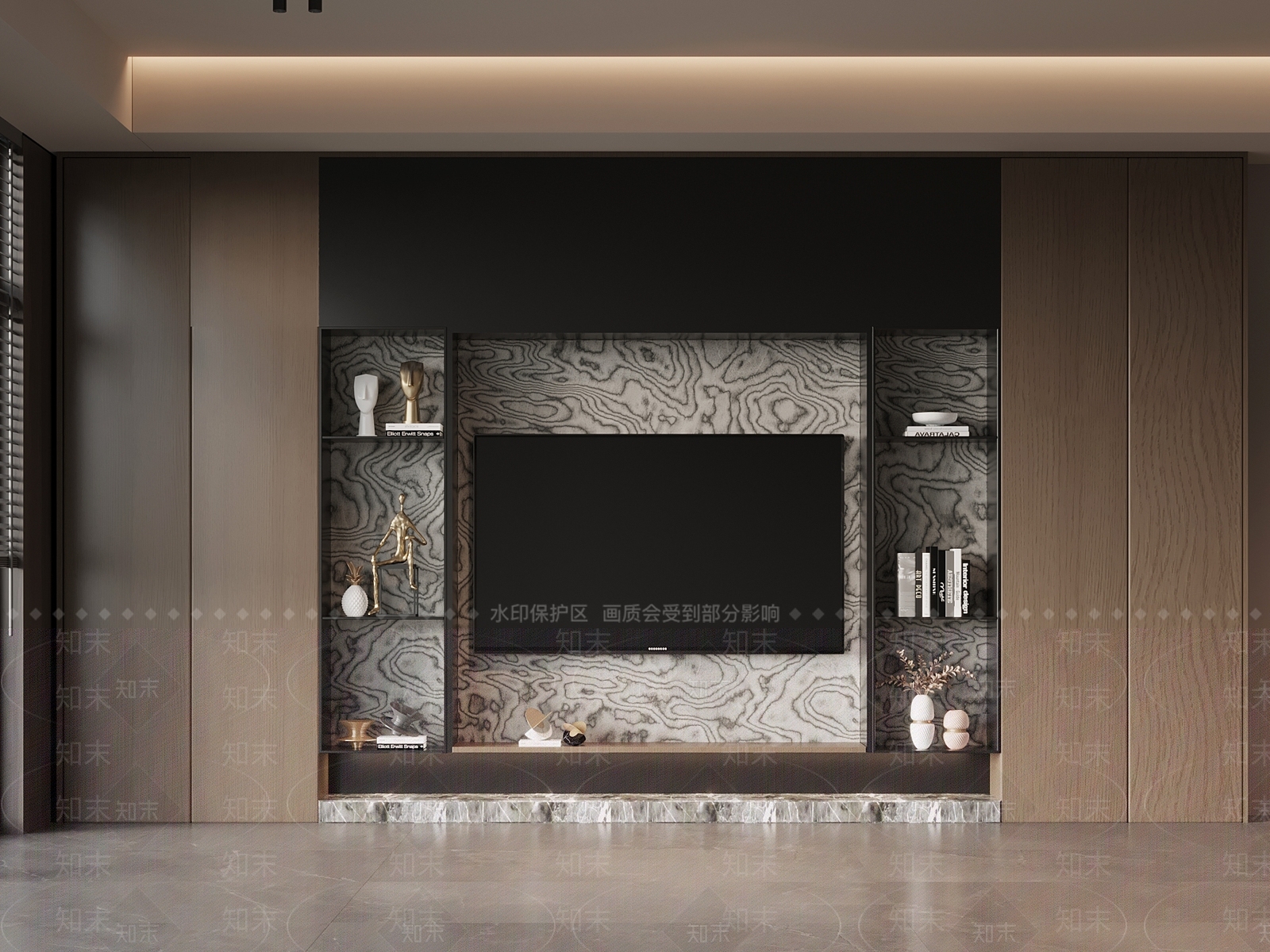 现代意式背景墙SU模型下载【ID:1203662141】