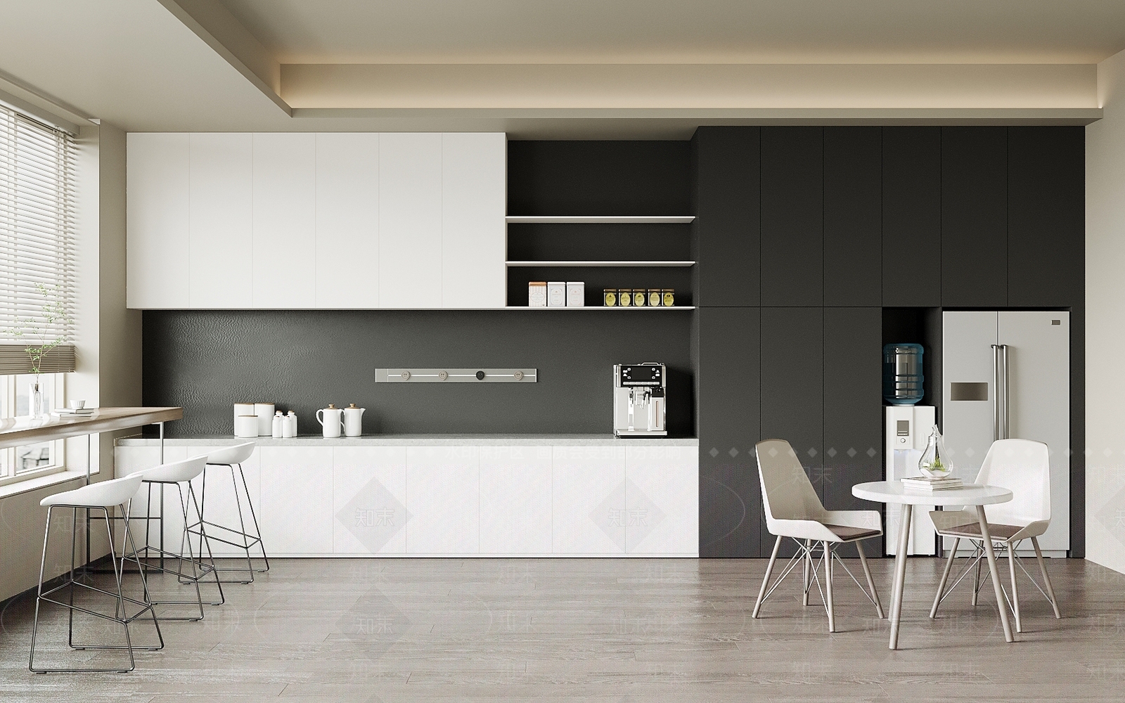 现代茶水间SU模型下载【ID:1203662074】