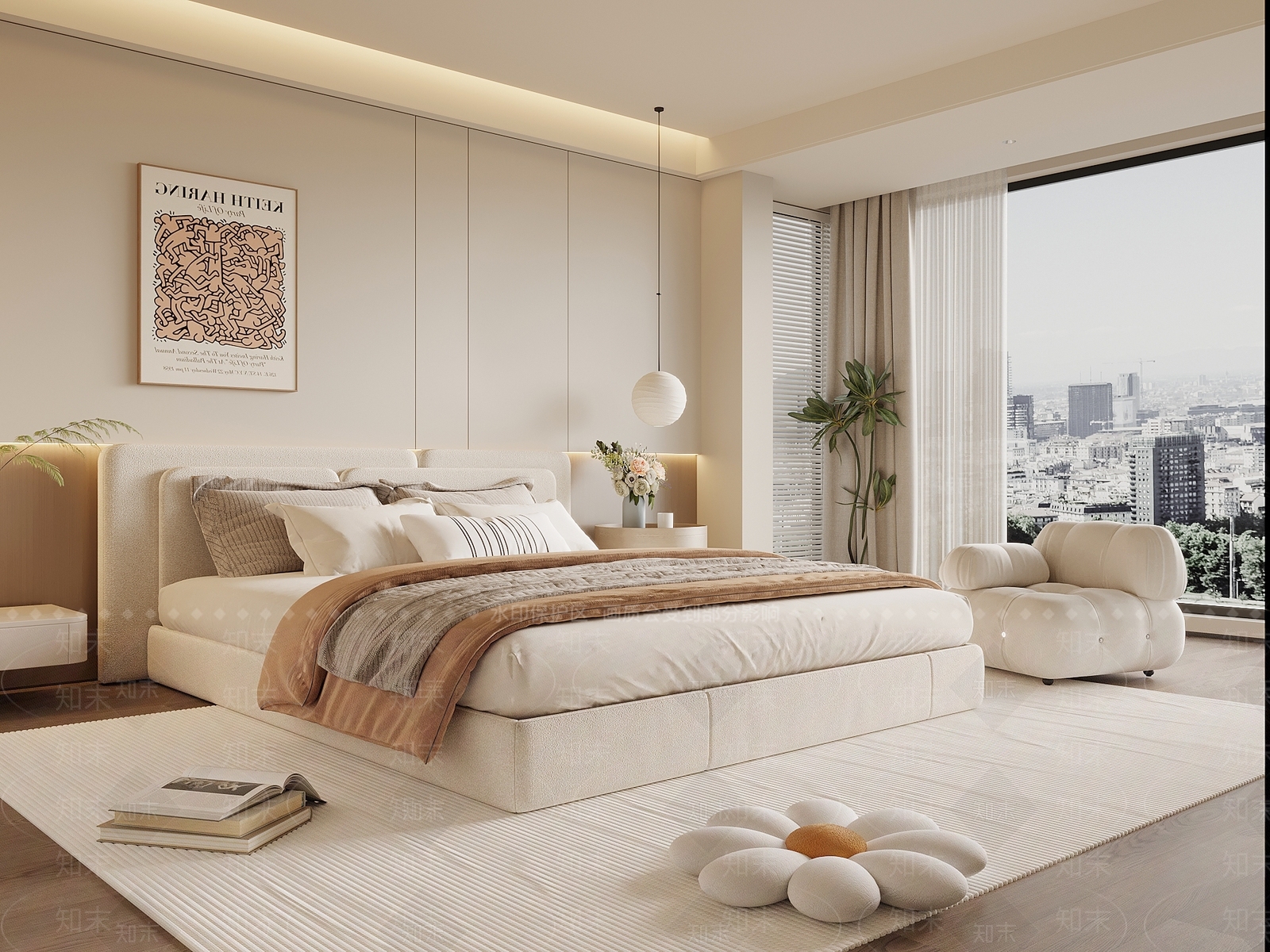 现代家居卧室SU模型下载【ID:1203662336】