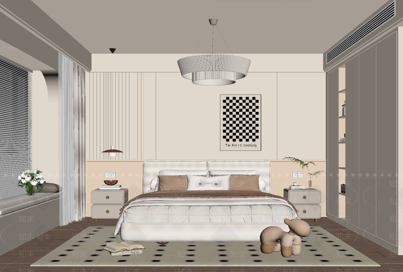 现代家居卧室SU模型下载【ID:1203662883】