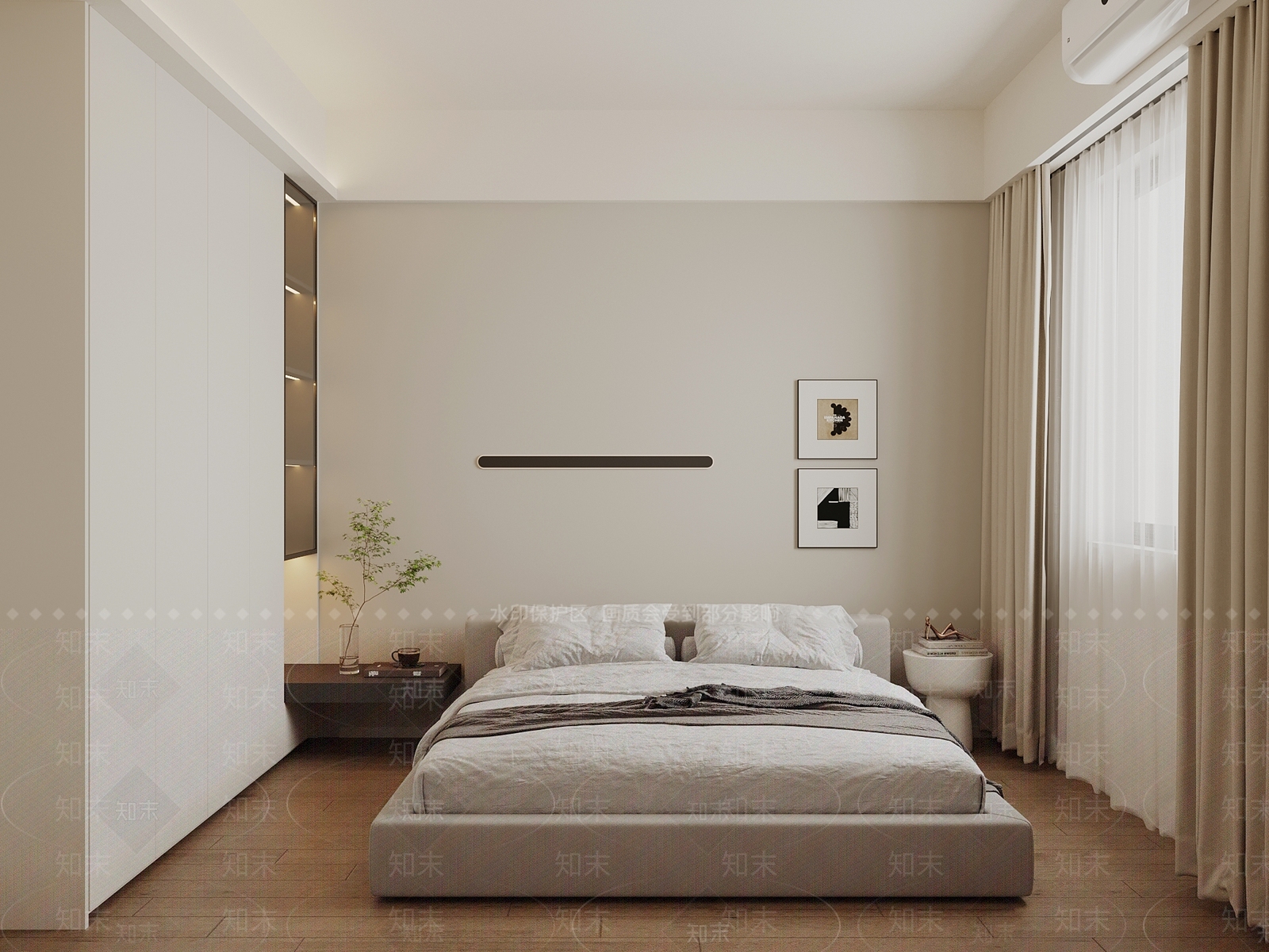 现代家居卧室SU模型下载【ID:1203664002】