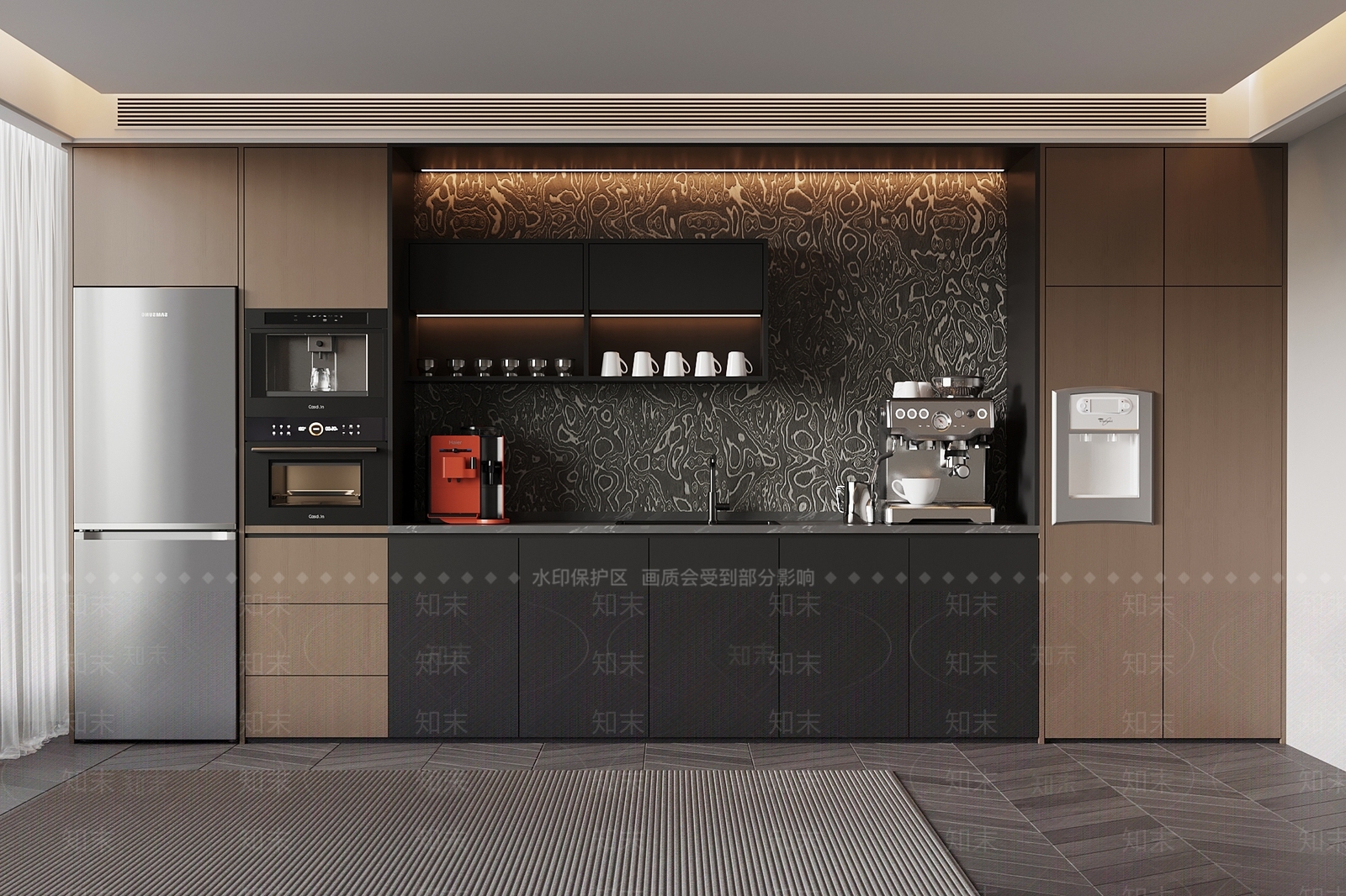 现代意式茶水间3D模型下载【ID:1203666856】