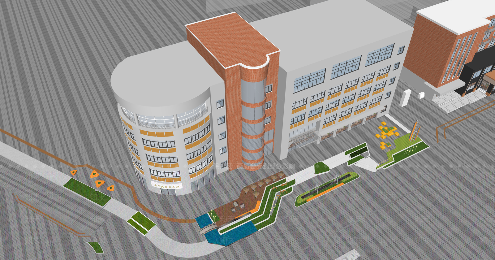 现代其他商业建筑SU模型下载【ID:1203667105】