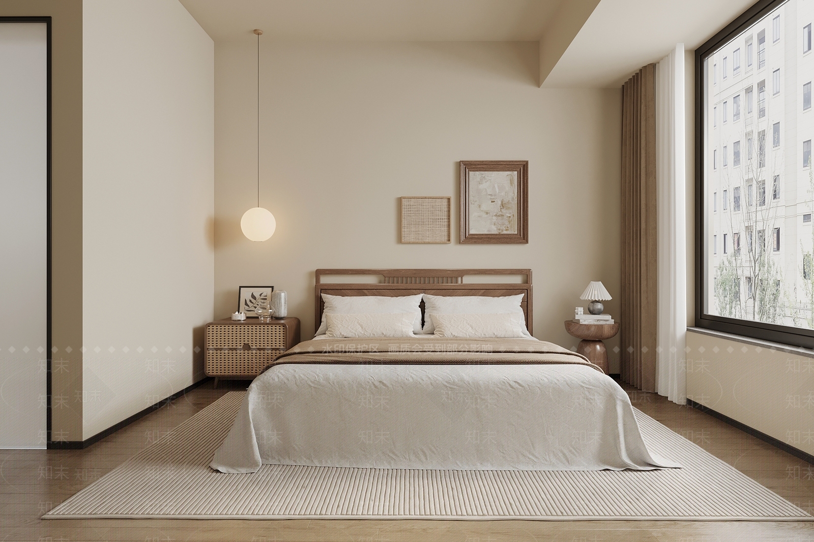 中古家居卧室SU模型下载【ID:1203674667】