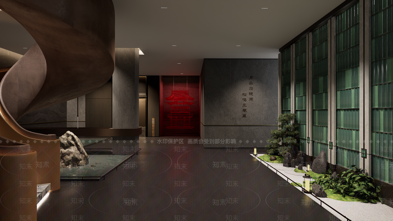 中式现代其他休闲娱乐空间SU模型下载【ID:1203675195】