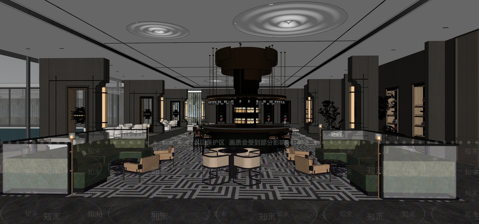 现代其他休闲娱乐空间SU模型下载【ID:1203675781】