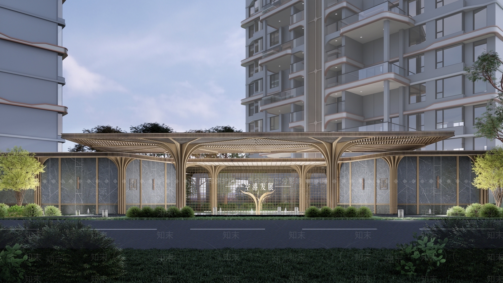 现代入口大门SU模型下载【ID:1203675672】