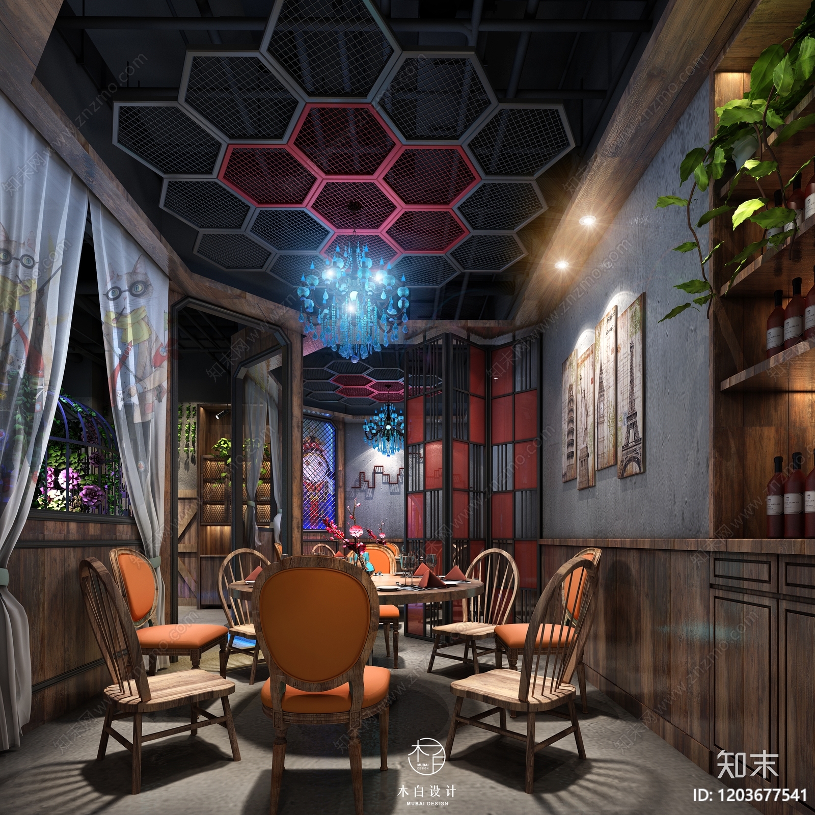 其他餐饮空间cad施工图下载【ID:1203677541】