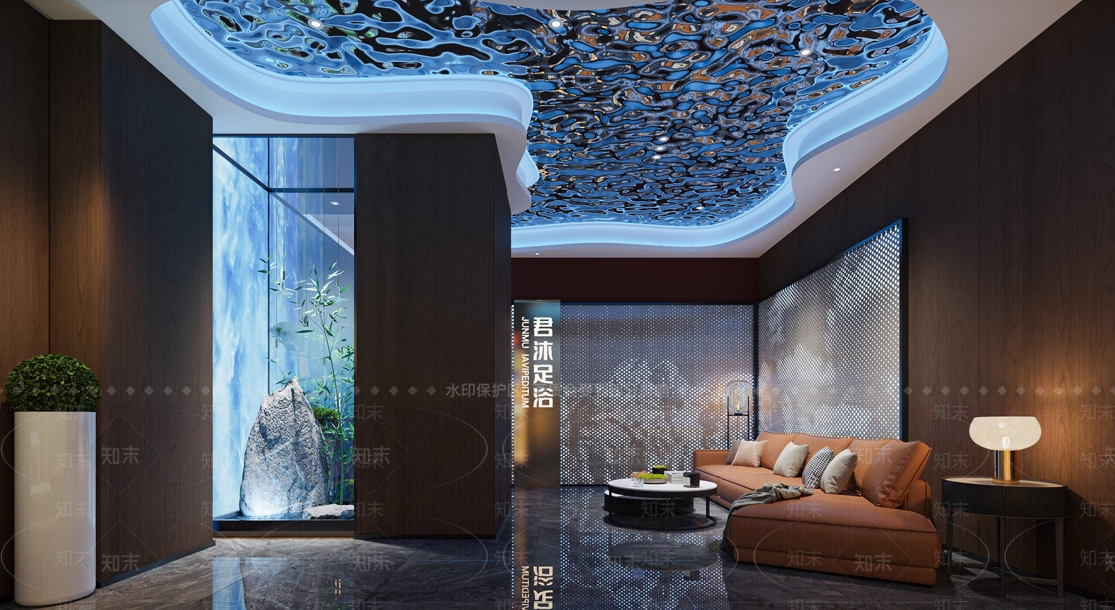 现代家居客厅3D模型下载【ID:1221504849】