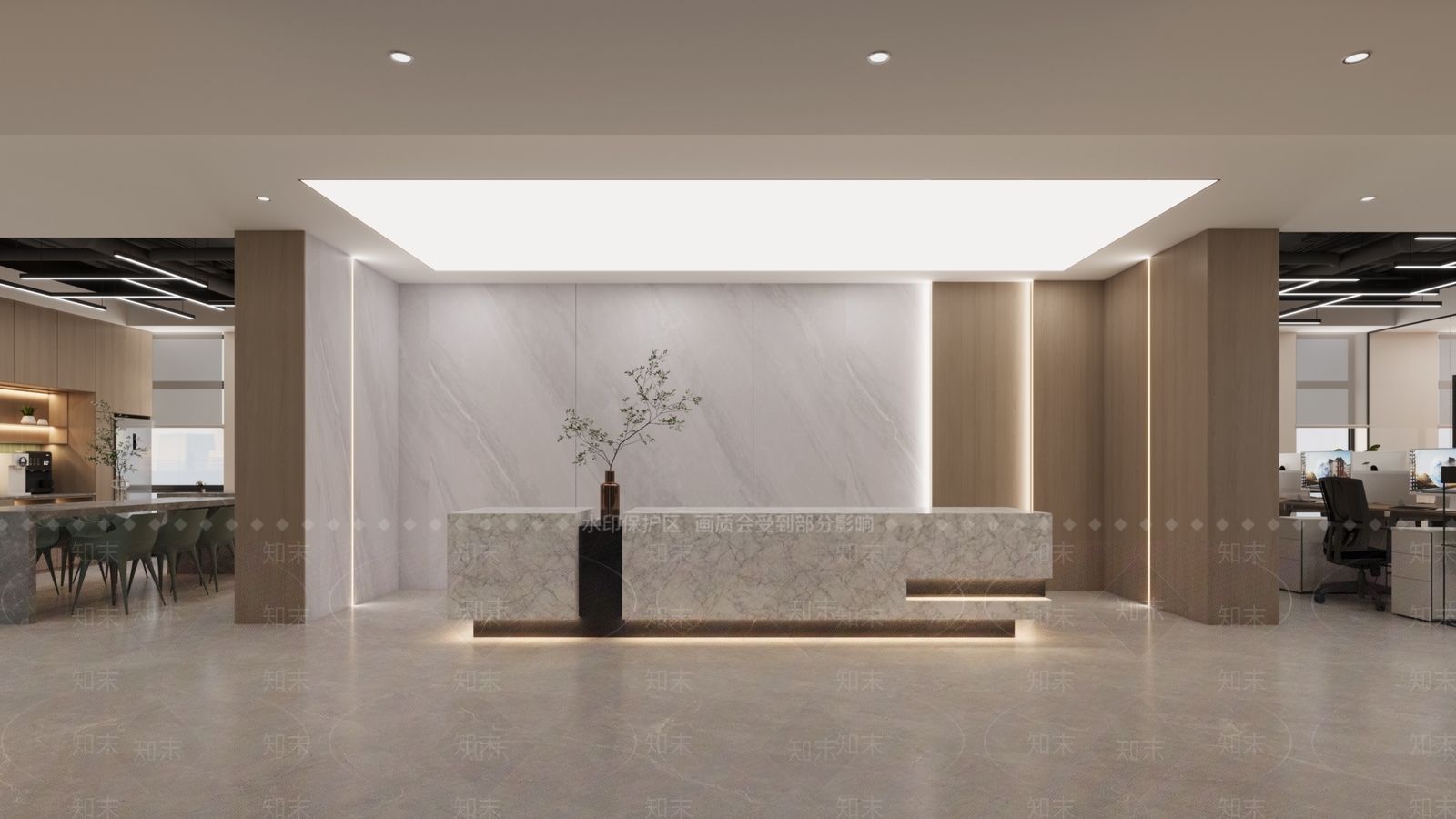 现代办公室3D模型下载【ID:1203681045】