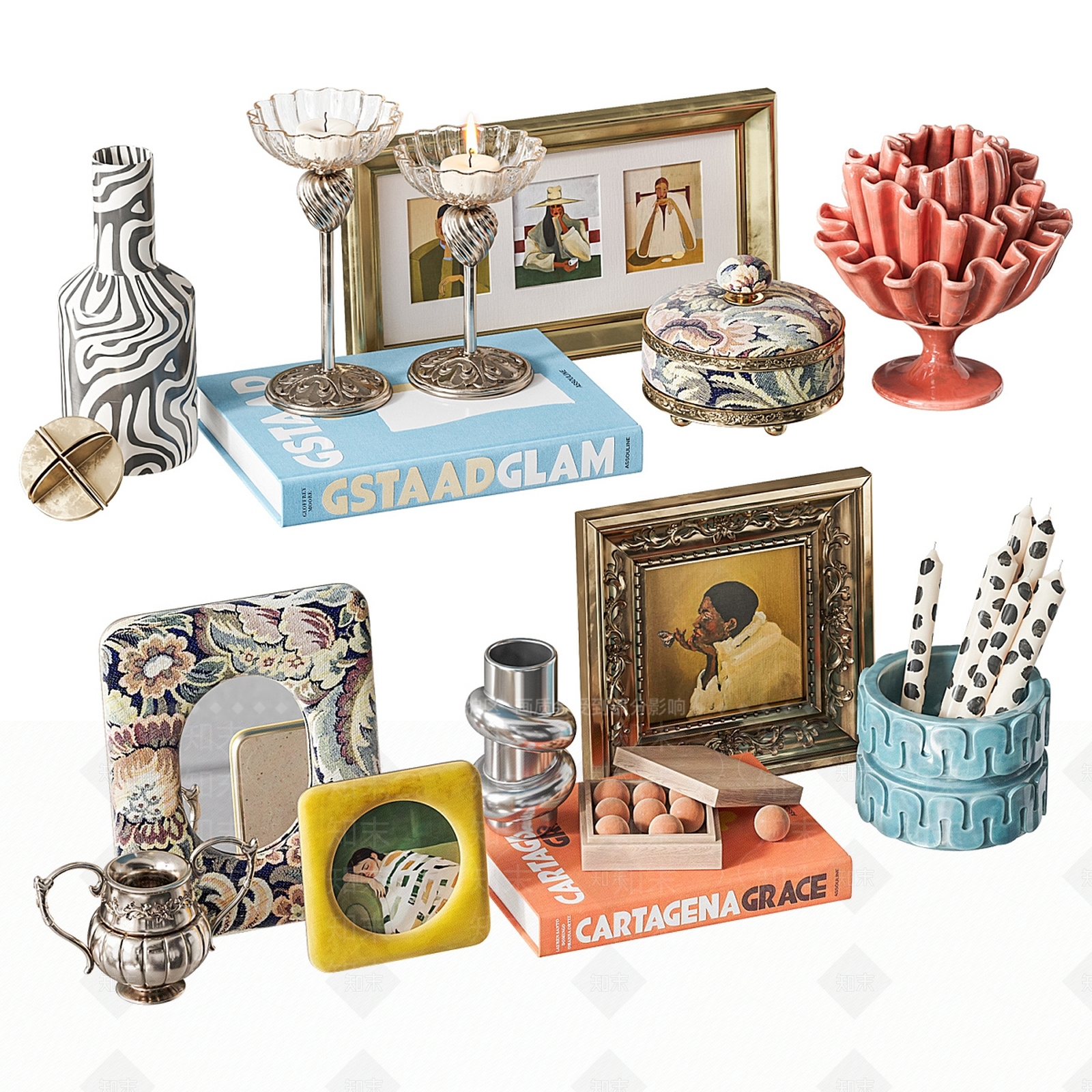 现代欧式雕塑摆件3D模型下载【ID:1203682821】