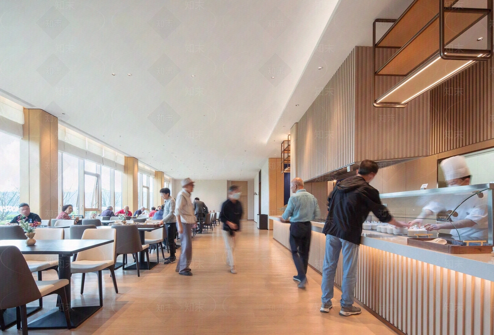 现代餐厅贴图下载【ID:1203683991】