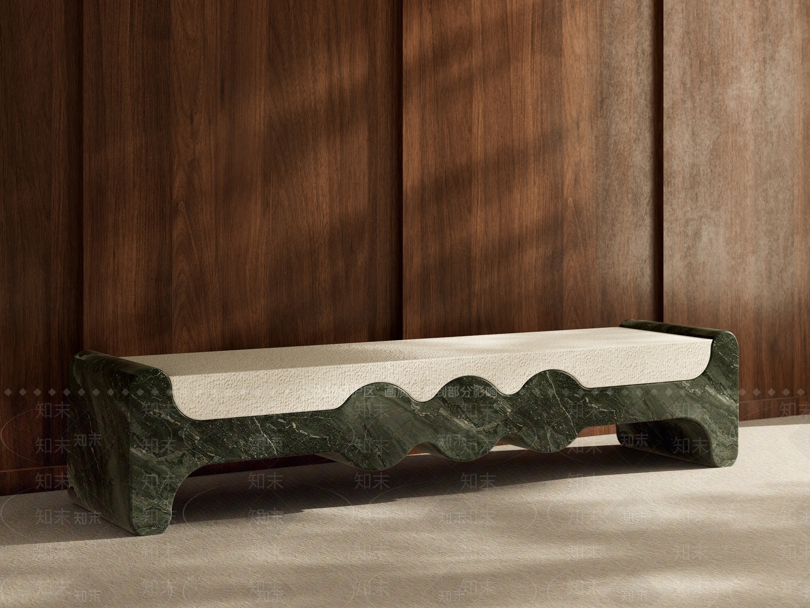 现代复古沙发凳SU模型下载【ID:1203689192】