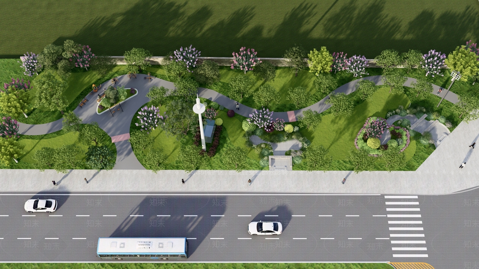 现代口袋公园SU模型下载【ID:1203689342】