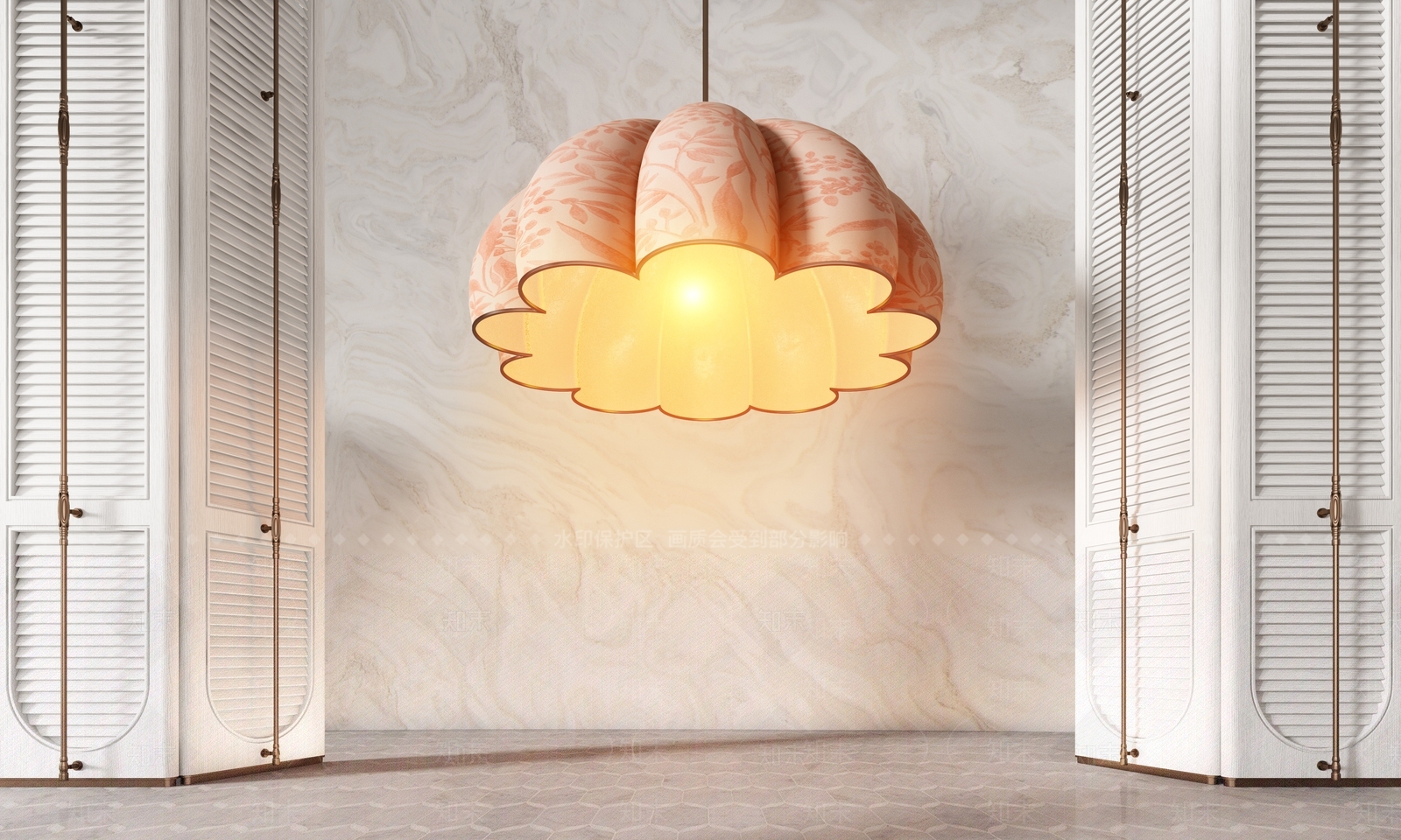 现代轻奢艺术吊灯3D模型下载【ID:1203689573】