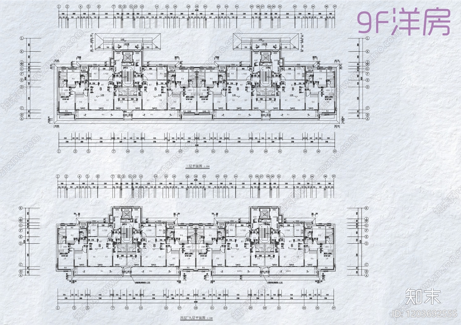 多层住宅施工图下载【ID:1203692555】
