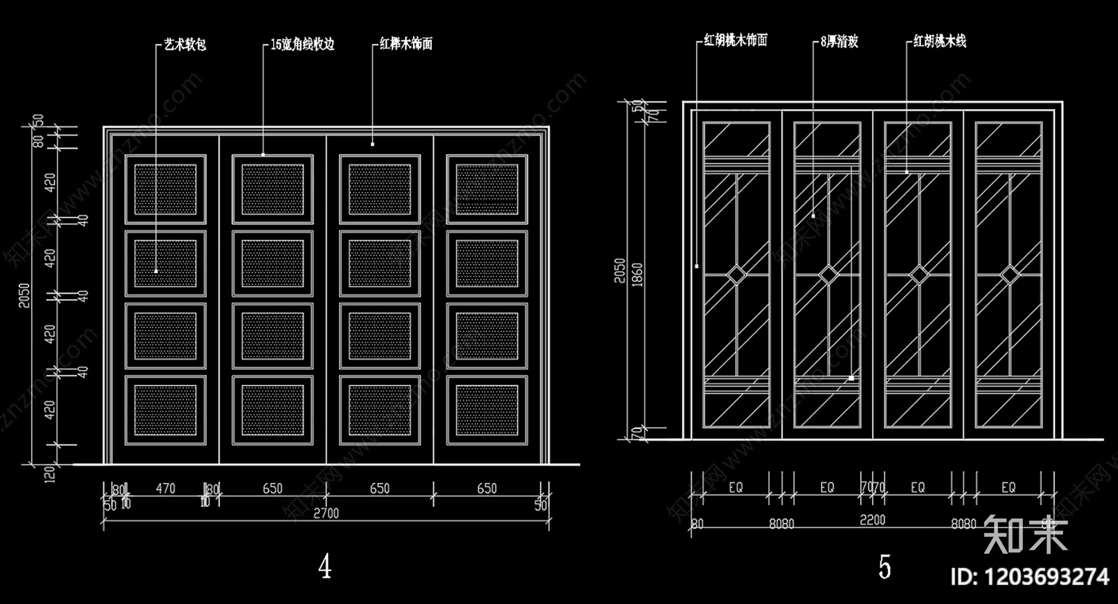 中式新中式门cad施工图下载【ID:1203693274】