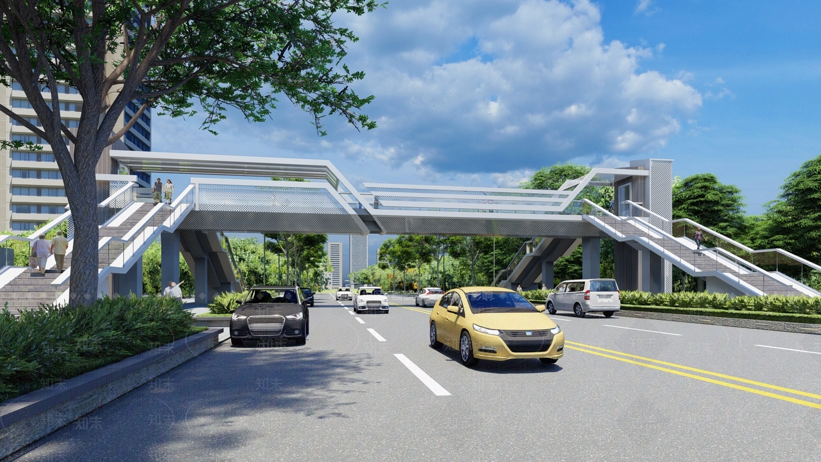 现代大桥SU模型下载【ID:1203694992】