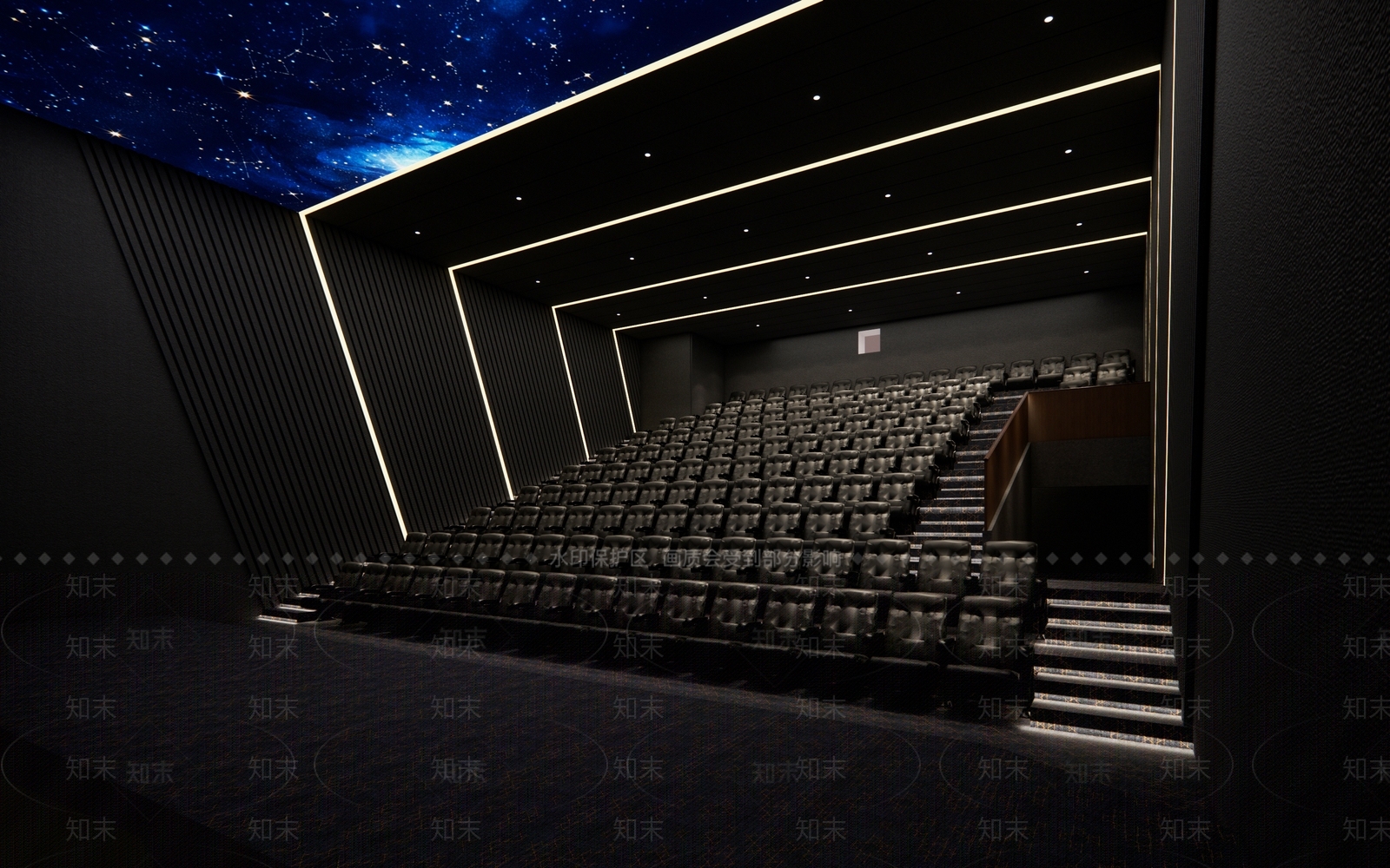 现代简约电影院SU模型下载【ID:1203695930】