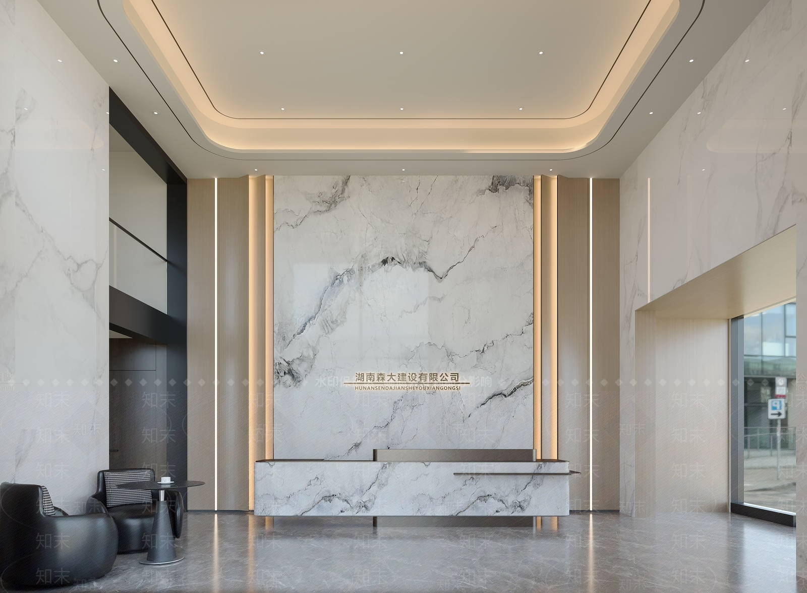 现代前台3D模型下载【ID:1203699372】