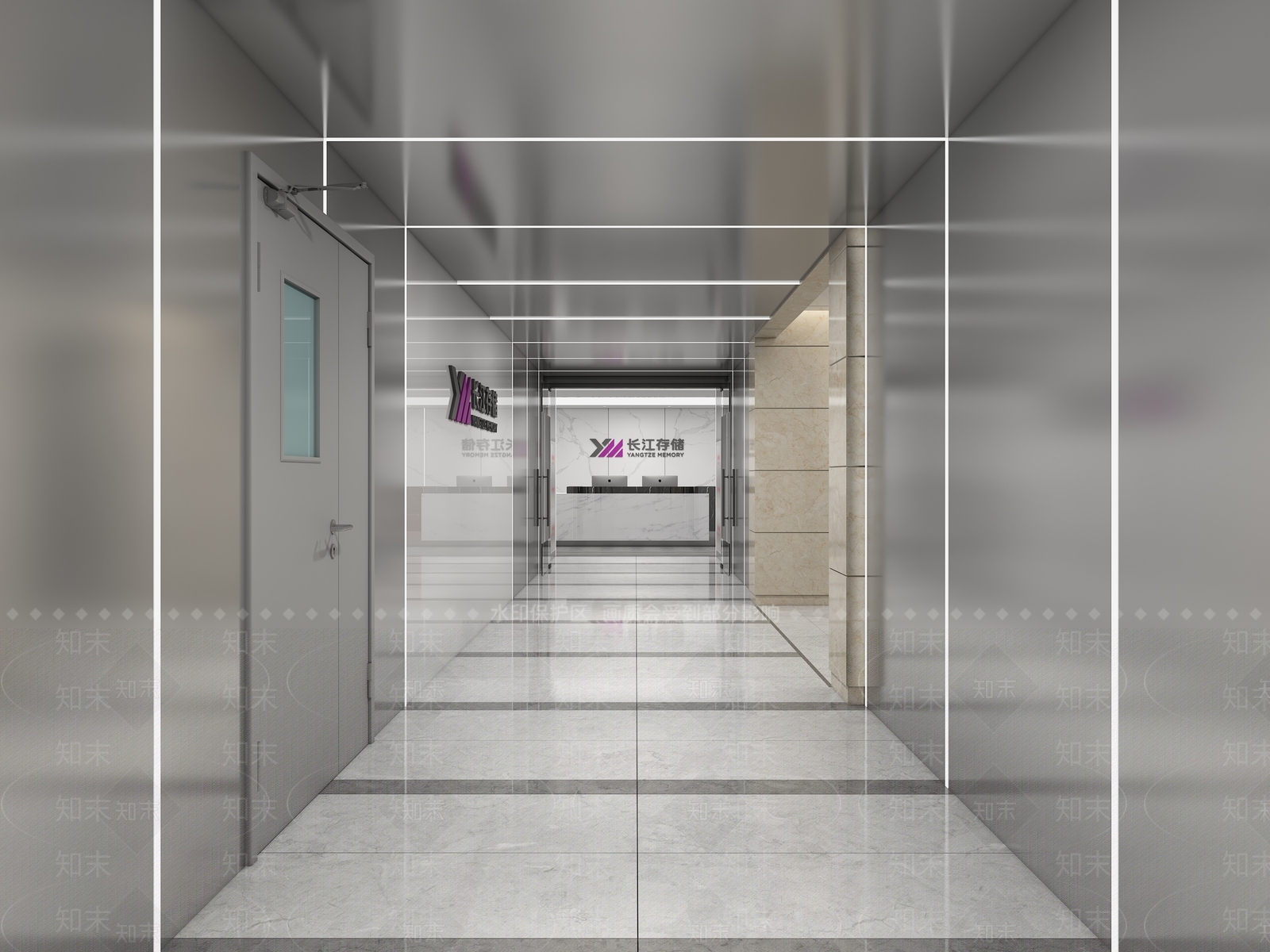 现代办公大厅3D模型下载【ID:1203703748】