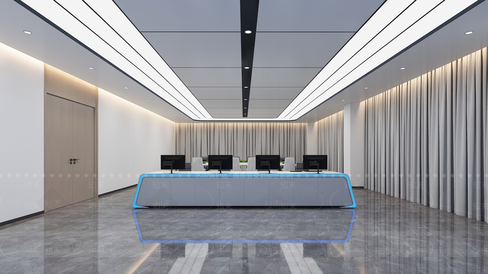 现代指挥中心3D模型下载【ID:1203704009】
