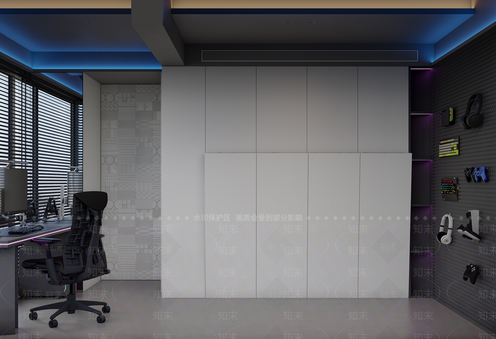现代儿童娱乐室3D模型下载【ID:1203704808】
