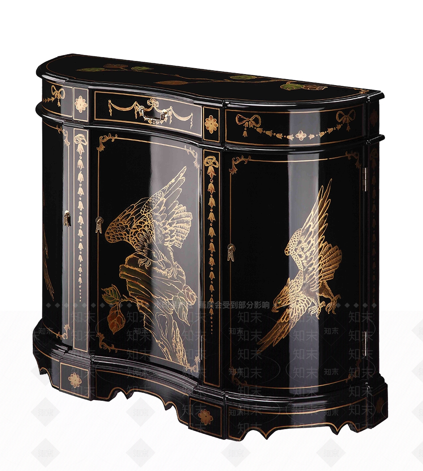 欧式玄关柜3D模型下载【ID:1203707593】