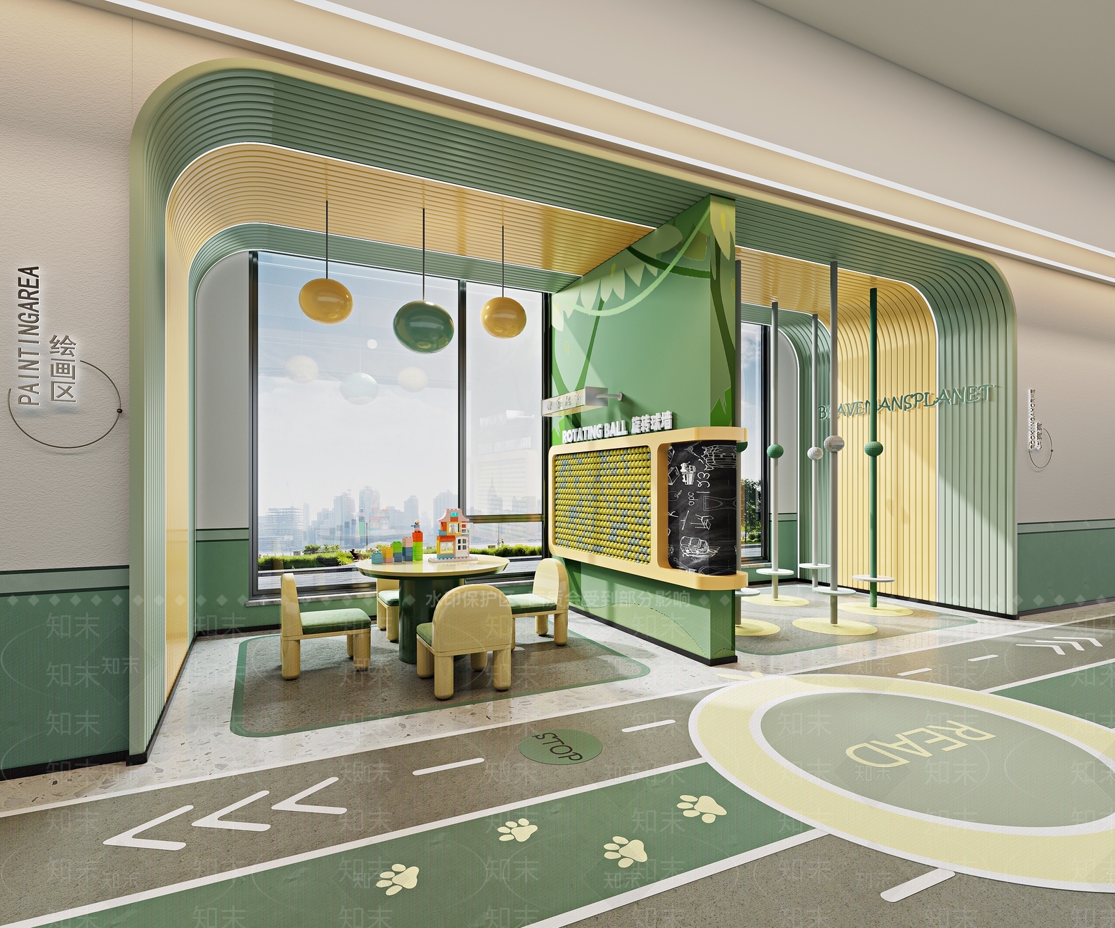 现代儿童活动空间SU模型下载【ID:1203707646】