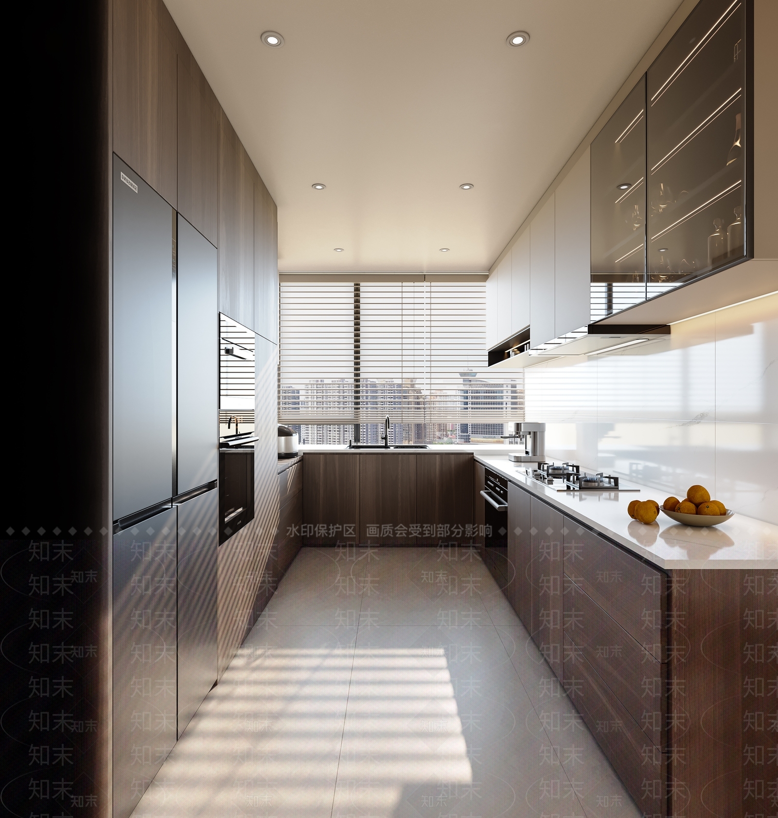 现代意式开放式厨房3D模型下载【ID:1203708888】