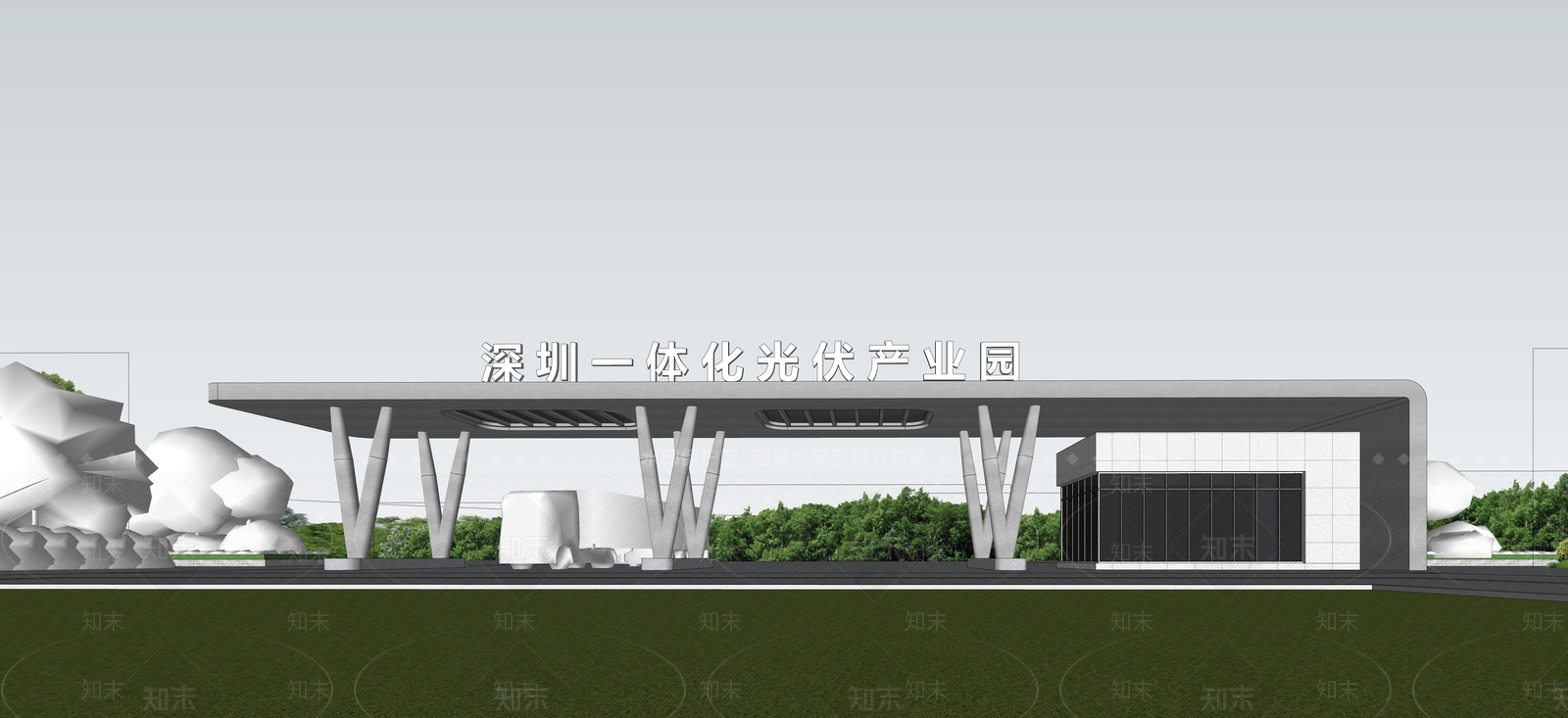 现代简约其他工业建筑SU模型下载【ID:1203715765】