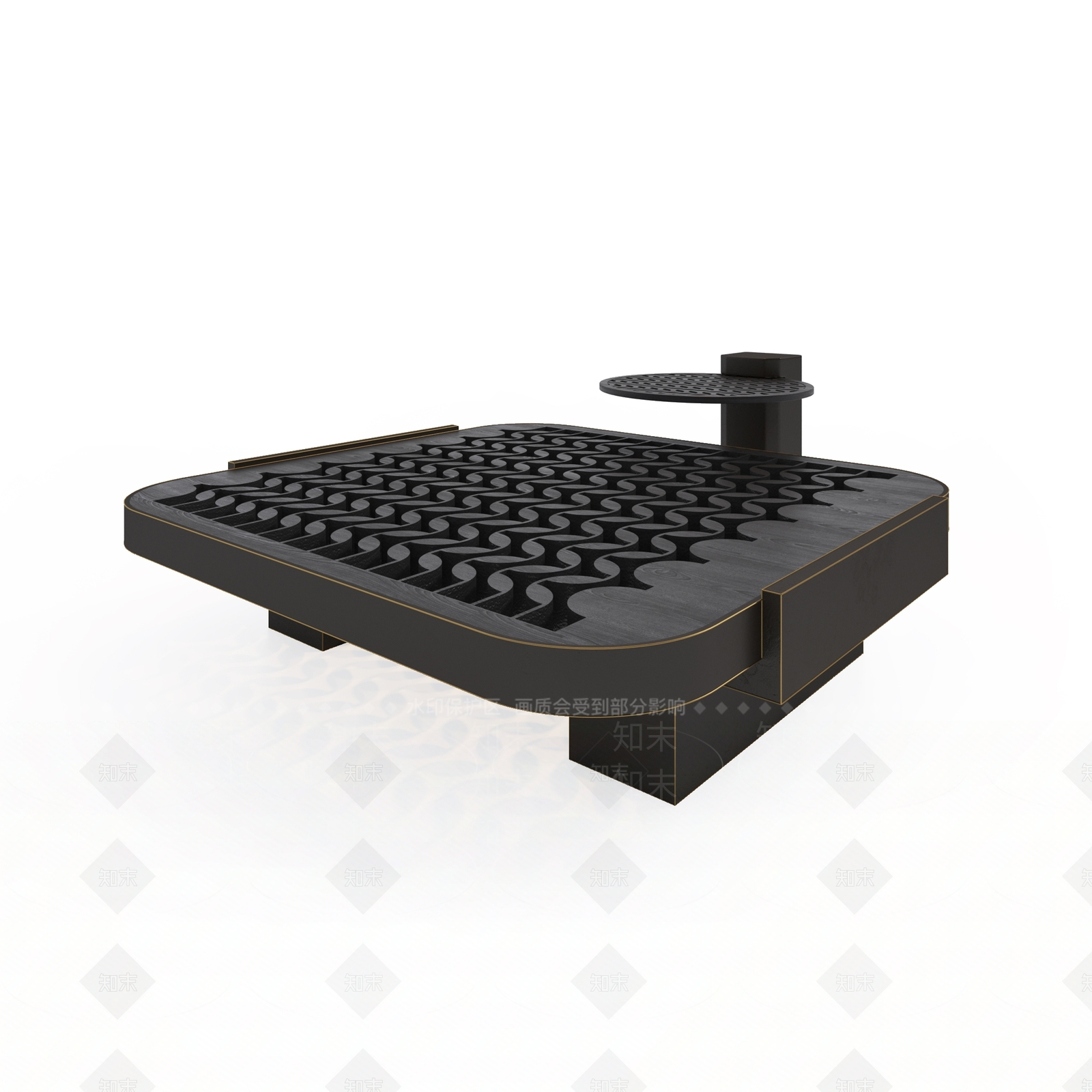 侘寂原木茶几3D模型下载【ID:1203718820】