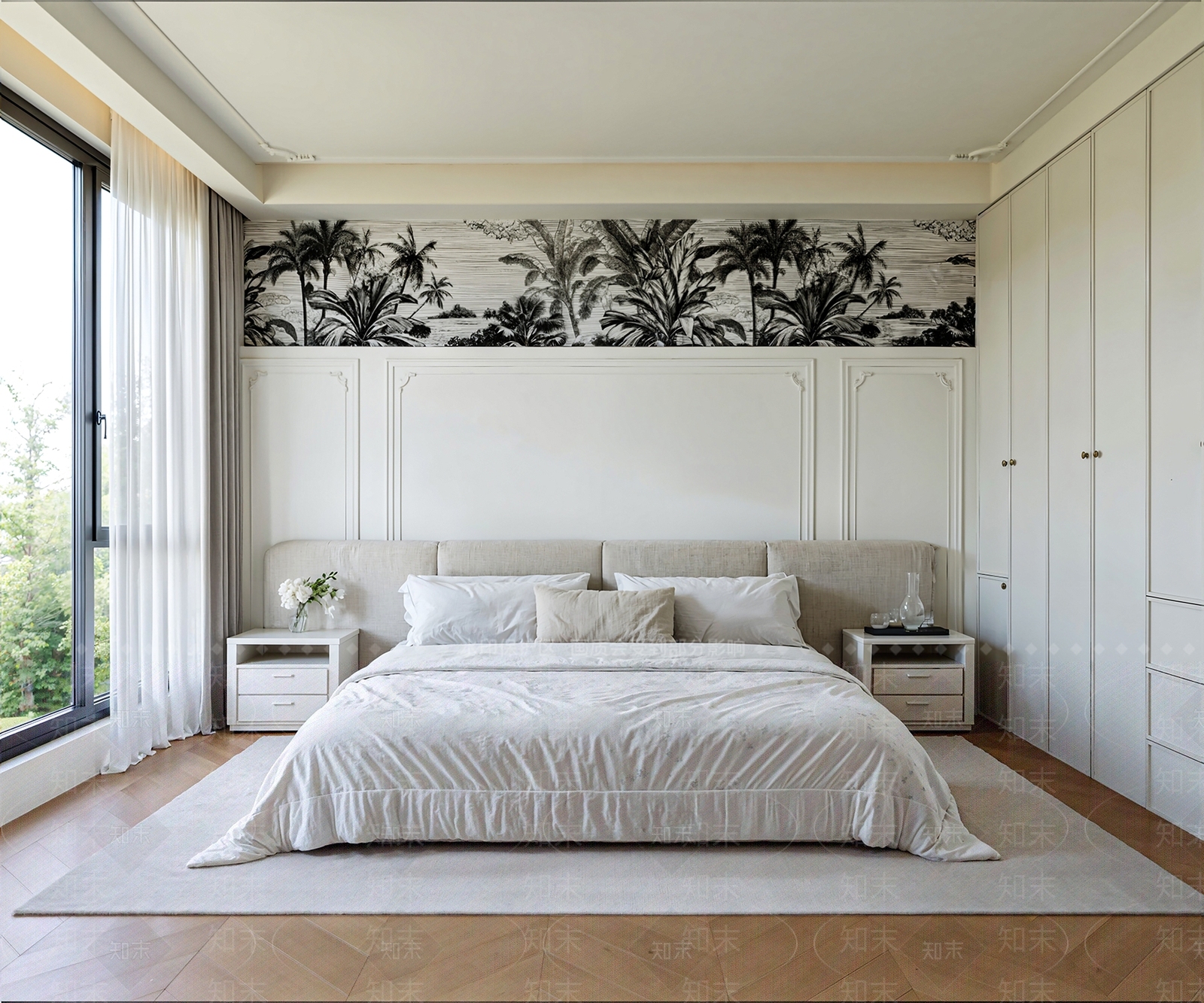 法式家居卧室3D模型下载【ID:1203718720】