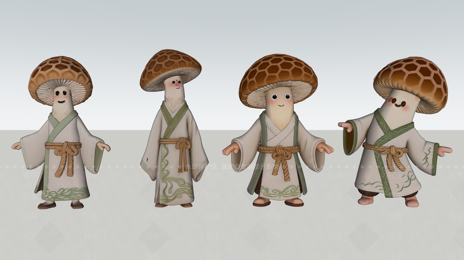 虚拟人物SU模型下载【ID:1203721950】