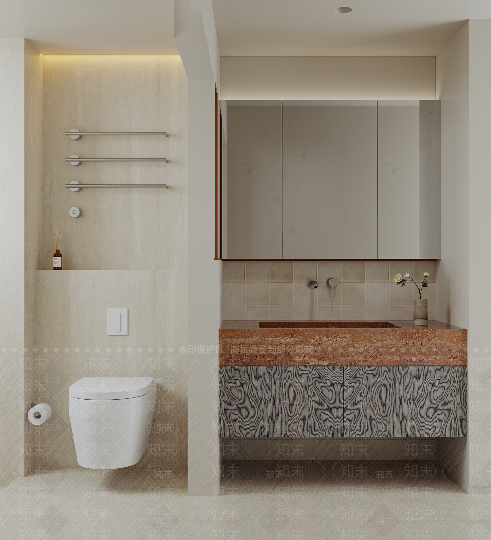 中古现代卫生间3D模型下载【ID:1203723823】