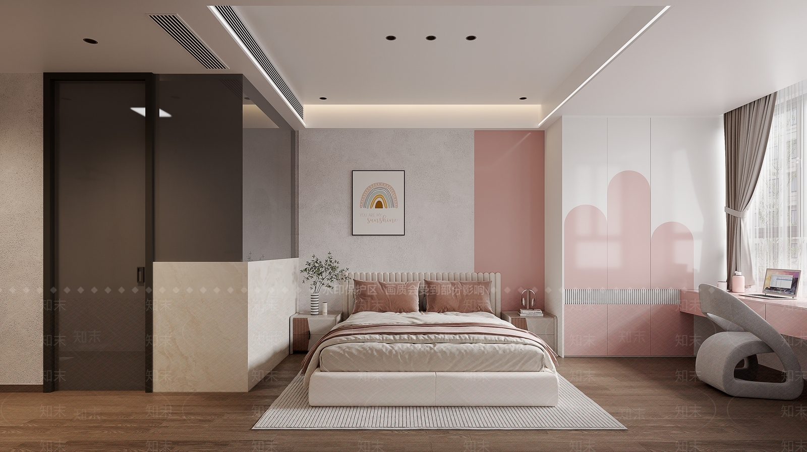大理石隔断柜吧台3D模型下载【ID:1227464150】
