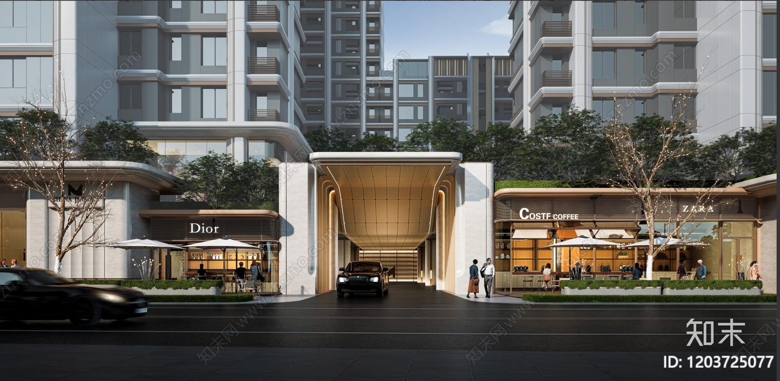现代售楼处建筑下载【ID:1203725077】