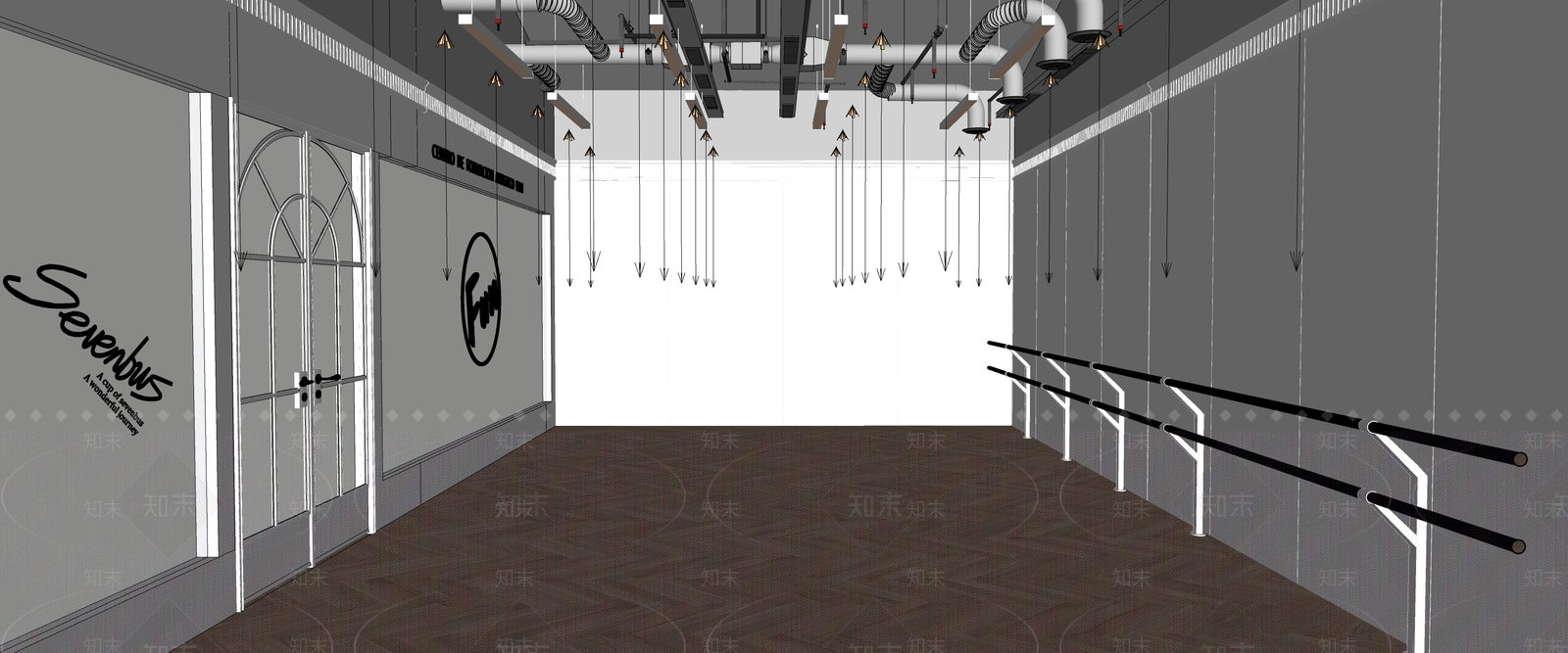现代奶油其他休闲娱乐空间SU模型下载【ID:1203725407】