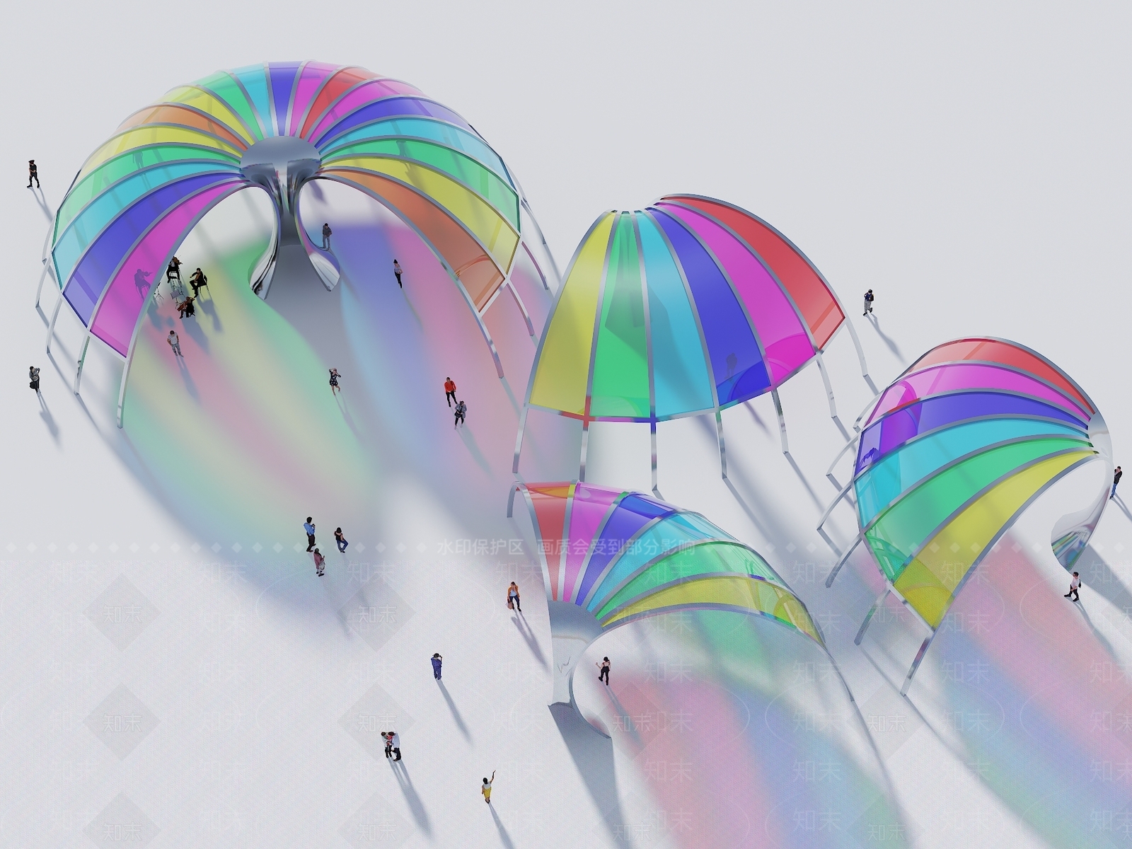 现代简约廊架3D模型下载【ID:1203725558】