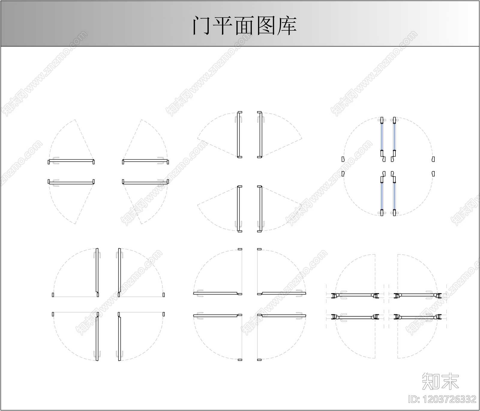现代门cad施工图下载【ID:1203726332】