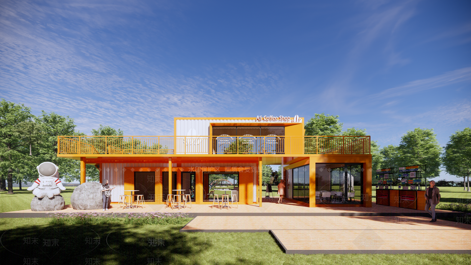 现代简约其他商业建筑SU模型下载【ID:1203728024】