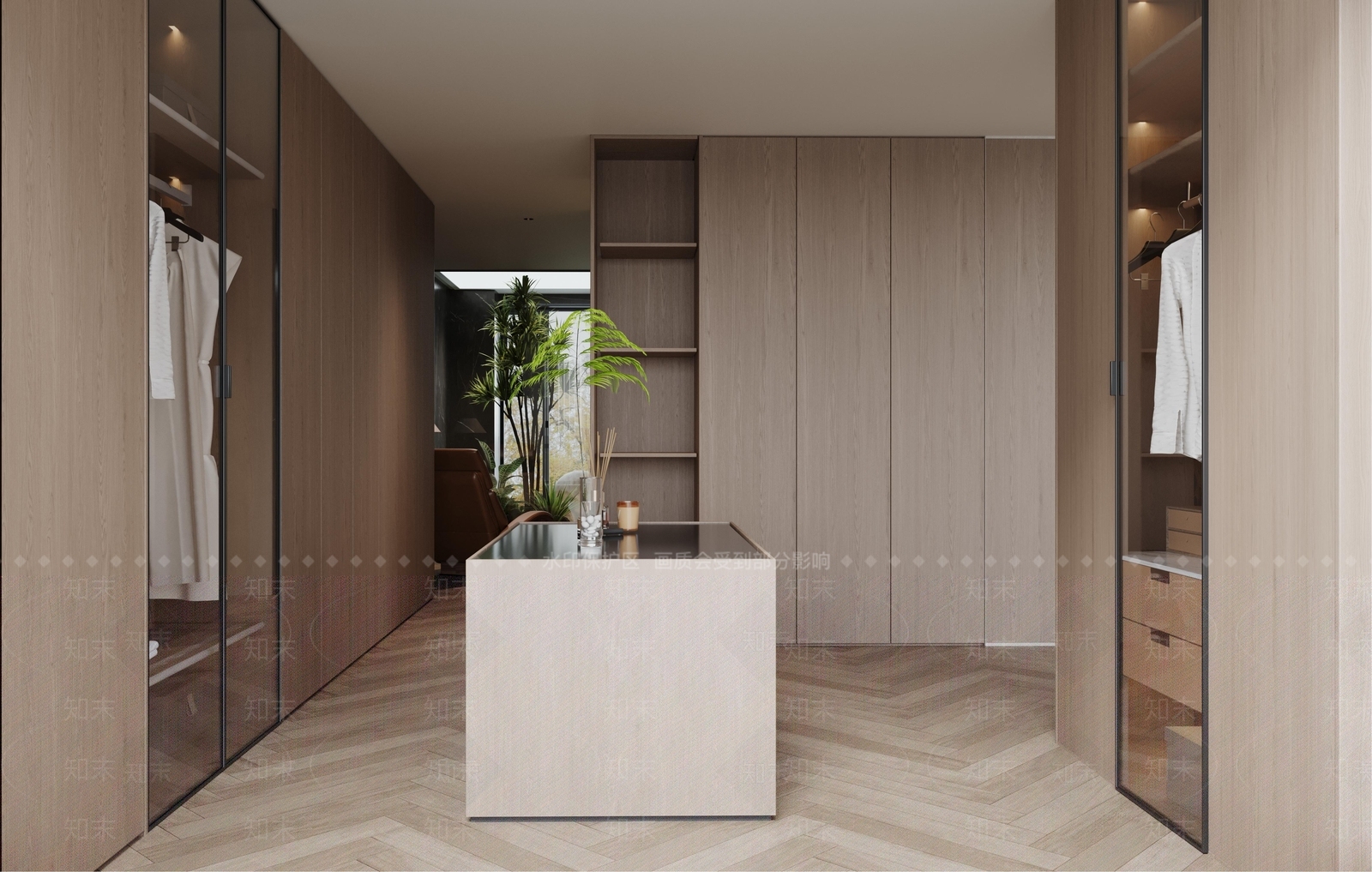 现代意式衣帽间3D模型下载【ID:1203729695】