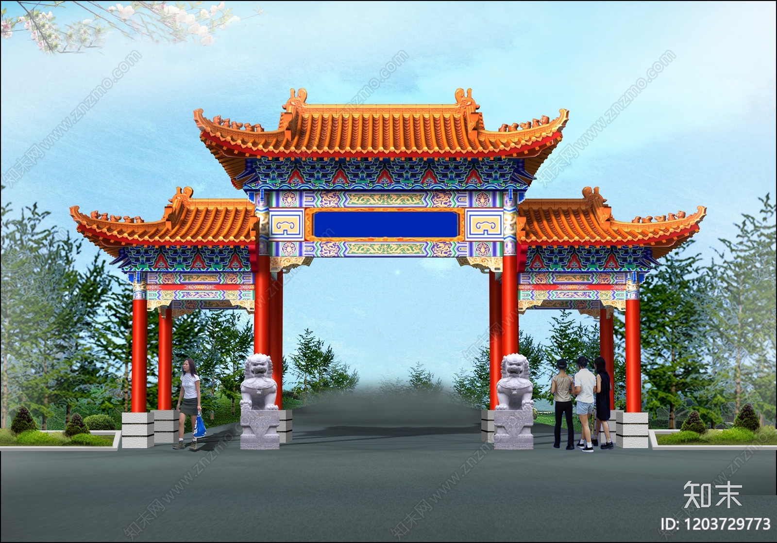 仿古建筑施工图下载【ID:1203729773】