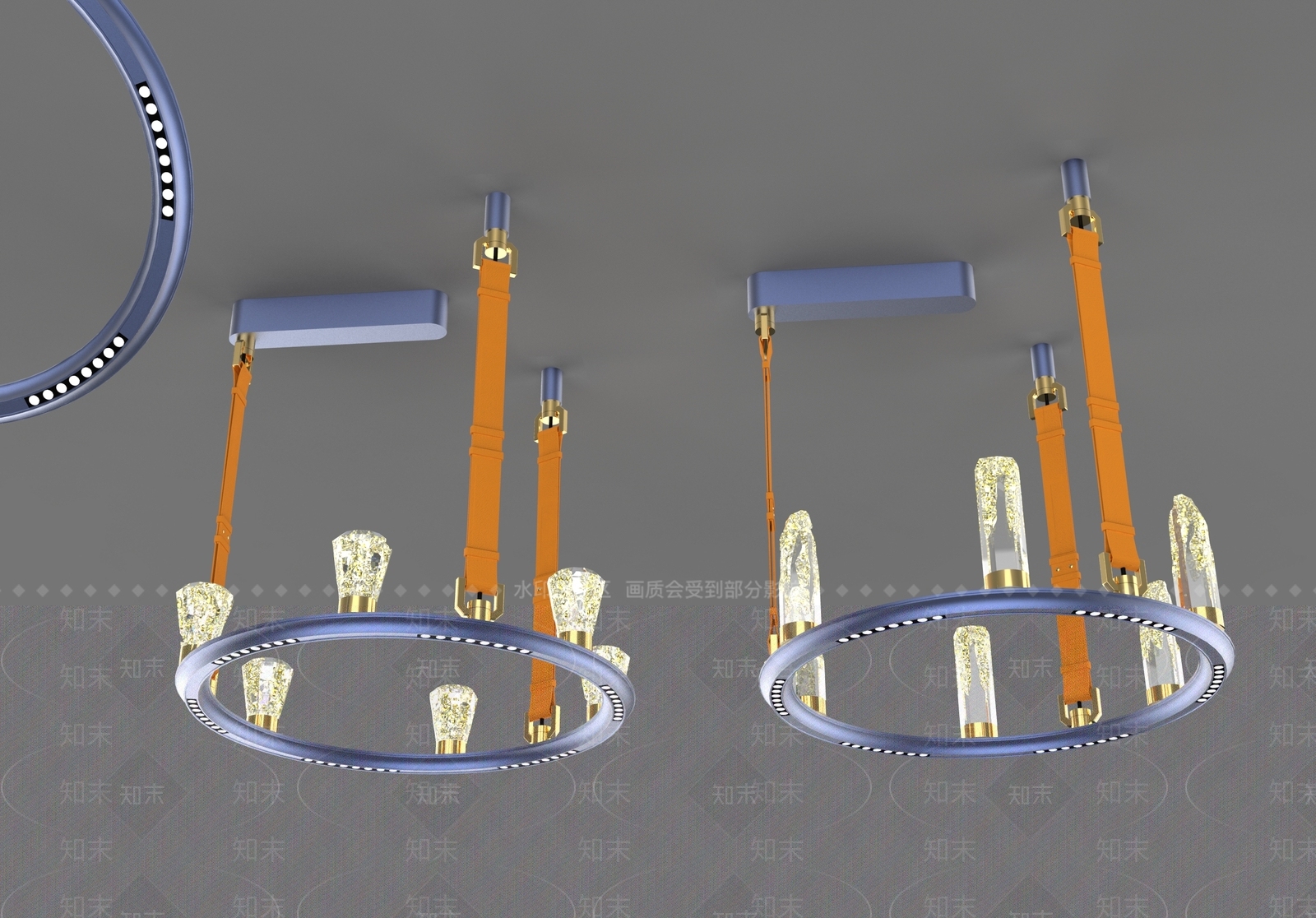复古轻奢灯具组合SU模型下载【ID:1203733062】