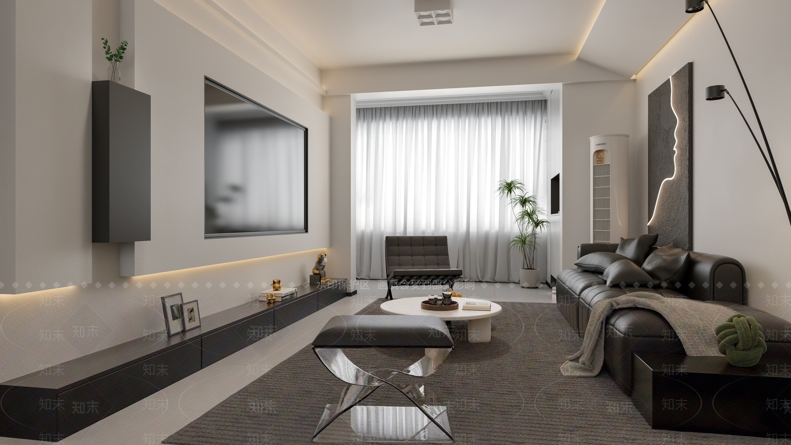 现代客餐厅3D模型下载【ID:1203733926】