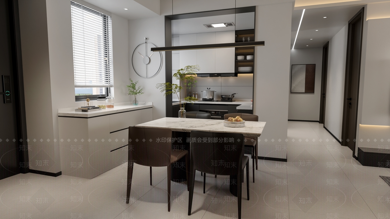 现代客餐厅3D模型下载【ID:1203733926】