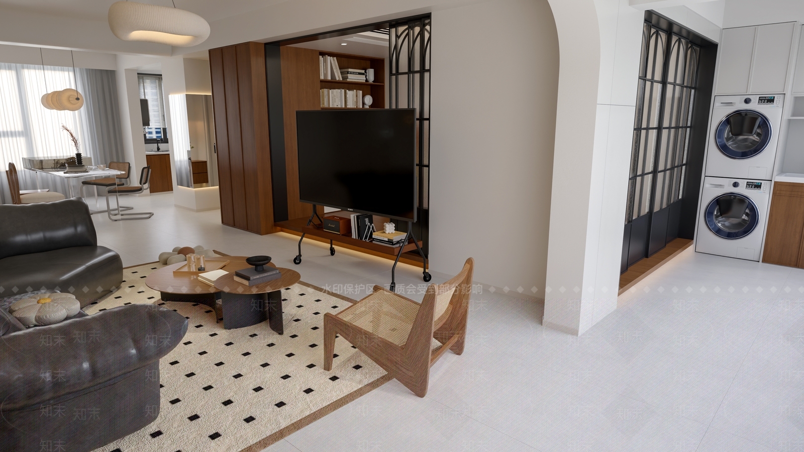 北欧客餐厅3D模型下载【ID:1203736420】