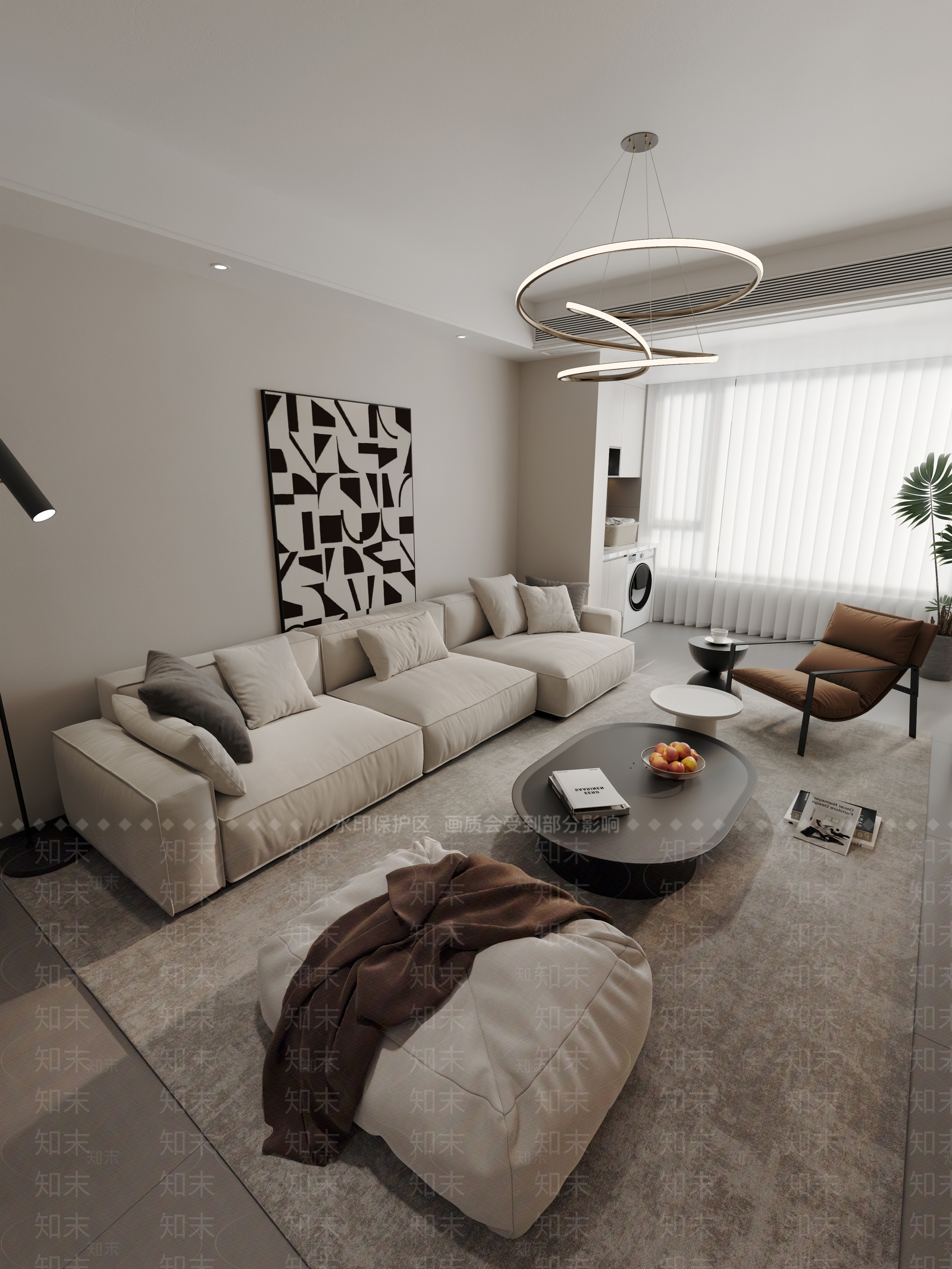现代客餐厅3D模型下载【ID:1203737624】